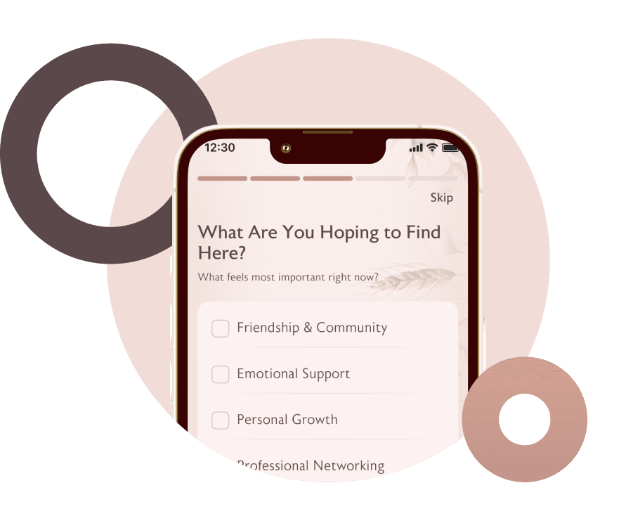 Seasons Women app interface